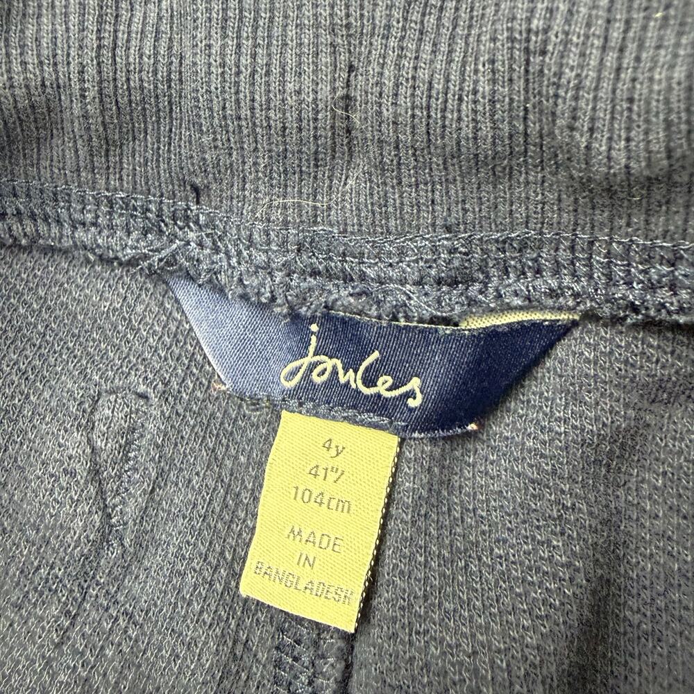 Joules Navy Textured Pants, Size 4 - Picture 4 of 5